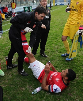 Arsenal U19 v Chelsea U19 - NextGen Series 1-2 Final 2012-13 Collection: Isaac Hayden (Arsenal) and Alastair Thrush. Arsenal 3: 4 Chelsea. NextGen Series 1 / 2 Final
