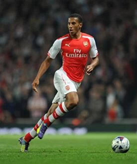 Arsenal v Southampton, League Cup 2014/15 Collection: Isaac Hayden (Arsenal). Arsenal 1: 2 Southampton. Capital One Cup. 3rd Round. Emirates Stadium