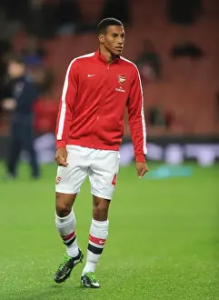 Arsenal V Liverpool 2013-14 Prints: Isaac Hayden (Arsenal) before the match. Arsenal 2: 0 Liverpool. Barclays Premier League