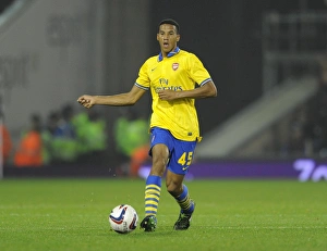 West Bromwich Albion V Arsenal 2013-14 - Capital Cup Prints: Isaac Hayden (Arsenal). West Bromwich Albion 1: 1 Arsenal. 3: 4 to Arsenal after penalties