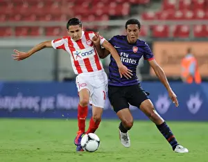 Olympiacos U19 V Arsenal U19 - NextGen 2012:13 Prints: Isaac Hayden vs. Dimitris Rikaspan: Clash of Young Talents in Olympiacos vs