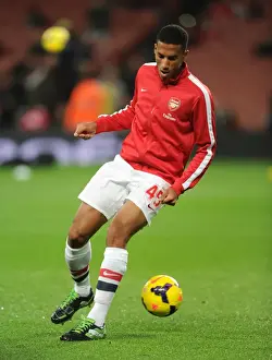Arsenal V Liverpool 2013-14 Prints: Isaac Hayden's Focus: Arsenal's 2-0 Victory Over Liverpool