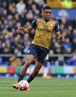 Everton V Arsenal 2015-16 Prints: Iwobi in Action: Everton vs. Arsenal, Premier League 2015-16