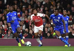 Arsenal v Leicester City 2018-19 Collection: Iwobi Amartey 1 181022WAFC
