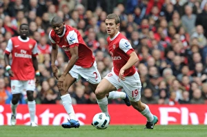 Jack Wilshere and Abou Diaby (Arsenal). Arsenal 2:1 Birmingham City, Barclays Premier League Jack Wilshere and Abou Diaby (Arsenal). Arsenal 2:1 Birmingham City, Barclays Premier League