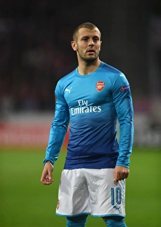 FC Koln V Arsenal 2017-18 Prints: Jack Wilshere: In Action Against 1. FC Koeln, UEFA Europa League 2017-18