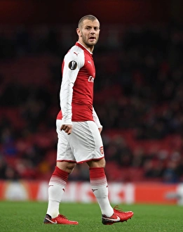 Jack Wilshere: In Action for Arsenal against BATE Borisov, UEFA Europa League 2017-18