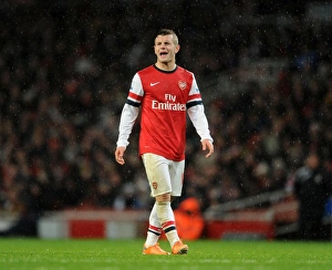 Arsenal V Cardiff City 2013-14 Prints: Jack Wilshere: In Action for Arsenal Against Cardiff City, Premier League 2013-14