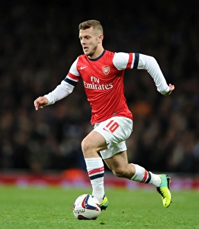 Jack Wilshere: In Action for Arsenal Against Chelsea in the Capital One Cup 2013-14