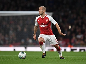 Arsenal V Doncaster Rovers - Carabao Cup 2017-18 Prints: Jack Wilshere: In Action for Arsenal against Doncaster Rovers