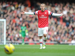 Jack Wilshere: In Action for Arsenal Against Queens Park Rangers, Premier League 2012-13