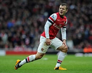 Arsenal v Stoke City 2012-13 Collection: Jack Wilshere: In Action for Arsenal Against Stoke City, Premier League 2012-13