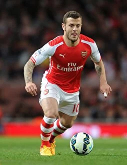Images Dated 11th May 2015: Jack Wilshere: In Action for Arsenal Against Swansea City, Premier League 2014/15