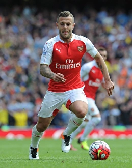 Arsenal V Aston Villa 2015-16 Prints: Jack Wilshere in Action: Arsenal vs. Aston Villa, Premier League 2015-16