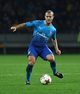 FC BATE Borisov V Arsenal 2017-18 Prints: Jack Wilshere in Action: Arsenal vs. FC BATE Borisov, UEFA Europa League 2017-18
