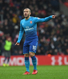 Southampton V Arsenal 2017-18 Prints: Jack Wilshere in Action: Arsenal vs. Southampton, Premier League 2017-18