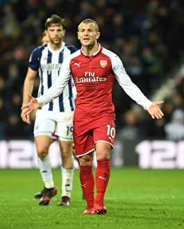 West Bromwich Albion V Arsenal 2017-18 Prints: Jack Wilshere in Action: Arsenal vs. West Bromwich Albion, Premier League 2017-18