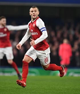 Chelsea v Arsenal - Carabao Cup 1/2 final 1st leg 2017-18 Collection: Jack Wilshere in Action: Arsenal vs. Chelsea Carabao Cup Semi-Final, 2017-18