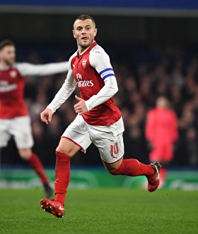Chelsea V Arsenal - Carabao Cup 1/2 Final 1st Leg 2017-18 Prints: Jack Wilshere in Action: Arsenal vs. Chelsea Carabao Cup Semi-Final, 2017-18