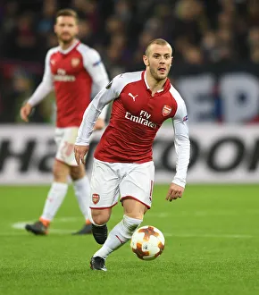 CSKA Moscow V Arsenal 2017-18 Prints: Jack Wilshere in Action: Arsenal vs