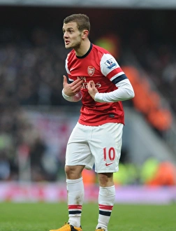 Arsenal V Aston Villa - 2012-13 Prints: Jack Wilshere in Action: Arsenal vs. Aston Villa, Premier League 2012-13