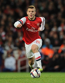 Arsenal V Chelsea - Capital One Cup 4th Rd 2013-14 Prints: Jack Wilshere in Action: Arsenal vs. Chelsea, Capital One Cup 2013-14