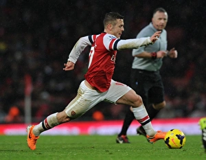 Arsenal V Cardiff City 2013-14 Prints: Jack Wilshere in Action: Arsenal vs. Cardiff City, Premier League, 2013-14