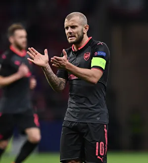 Atletico Madrid V Arsenal 2017-18 Prints: Jack Wilshere in Action: Arsenal vs Atletico Madrid, UEFA Europa League Semi-Final