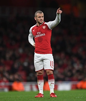 Arsenal V BATE Borisov 2017-18 Prints: Jack Wilshere in Action: Arsenal vs BATE Borisov, UEFA Europa League 2017-18