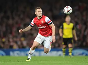 Jack Wilshere in Action: Arsenal vs Borussia Dortmund, UEFA Champions League (2013)