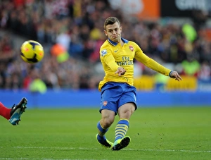 Cardiff City V Arsenal 2013-14 Prints: Jack Wilshere in Action: Arsenal vs Cardiff City, Premier League 2013-14