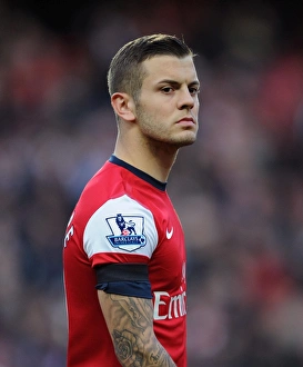 Everton Prints: Jack Wilshere in Action: Arsenal vs Everton, Premier League 2012-13