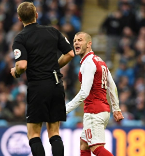 Jack Wilshere in Action: Arsenal vs Manchester City - Carabao Cup Final 2018