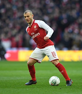 Arsenal V Manchester City - Carabao Cup Final 2018 Prints: Jack Wilshere in Action: Arsenal vs Manchester City - Carabao Cup Final 2018