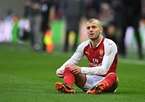 Arsenal V Manchester City - Carabao Cup Final 2018 Prints: Jack Wilshere in Action: Arsenal vs Manchester City - Carabao Cup Final 2018