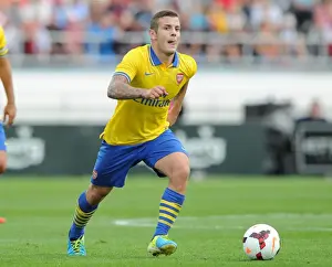 Arsenal V Manchester City Pre Season 2013-14 Prints: Jack Wilshere in Action: Arsenal vs Manchester City Pre-Season Clash