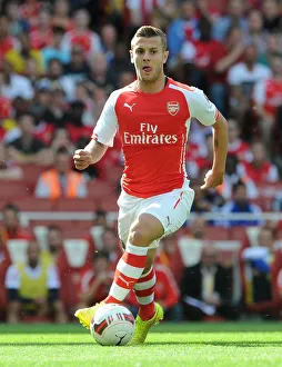 Arsenal V AS Monaco 2014-15 Prints: Jack Wilshere in Action: Arsenal vs AS Monaco, Emirates Cup 2014