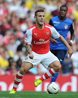 Arsenal V AS Monaco 2014-15 Prints: Jack Wilshere in Action: Arsenal vs AS Monaco, Emirates Cup 2014
