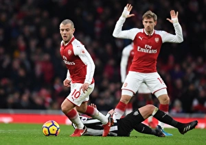 Jack Wilshere in Action: Arsenal vs Newcastle United, Premier League 2017-18