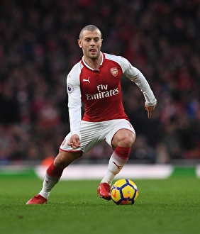 Arsenal V Newcastle United 2017-18 Prints: Jack Wilshere in Action: Arsenal vs Newcastle United, Premier League 2017-18