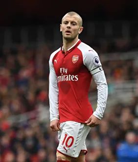 Jack Wilshere in Action: Arsenal vs Stoke City, Premier League 2017-18