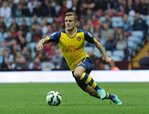 Aston Villa V Arsenal 2014-15 Prints: Jack Wilshere in Action: Aston Villa vs. Arsenal, Premier League 2014-15
