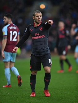 Burnley V Arsenal 2017-18 Prints: Jack Wilshere in Action: Burnley vs. Arsenal, Premier League 2017-18