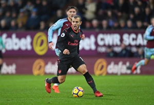 Burnley V Arsenal 2017-18 Prints: Jack Wilshere in Action: Burnley vs Arsenal, Premier League 2017-18