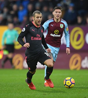 Burnley V Arsenal 2017-18 Prints: Jack Wilshere in Action: Burnley vs Arsenal, Premier League 2017-18