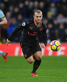 Burnley V Arsenal 2017-18 Prints: Jack Wilshere in Action: Burnley vs Arsenal, Premier League 2017-18