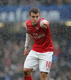 Chelsea v Arsenal 2012-13 Collection: Jack Wilshere: In Action Against Chelsea, Premier League 2012-13