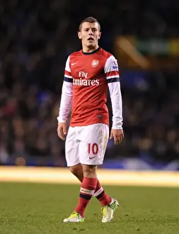 Everton V Arsenal 2012-13 Prints: Jack Wilshere: In Action Against Everton, Premier League 2012-13