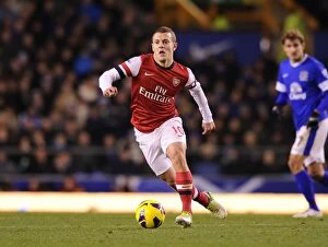 Images Dated 28th November 2012: Jack Wilshere in Action: Everton vs Arsenal, Premier League 2012-13
