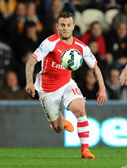 Hull City V Arsenal 2014/15 Prints: Jack Wilshere: In Action Against Hull City, Premier League 2014-2015